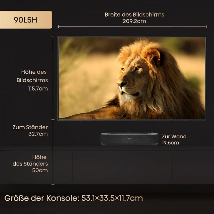 Immagine prodotto Hisense 90L5HD (4K, 2100 lm, 0.22 :1)