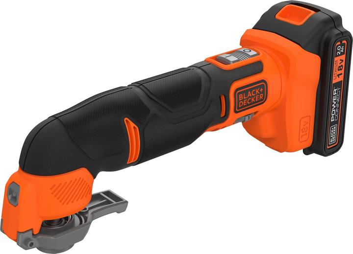 Immagine prodotto Black & Decker Utensile multifunzione da 18 V, caricatore da 1A, 1x batteria da 2,0 Ah, 20 pezzi di accessori