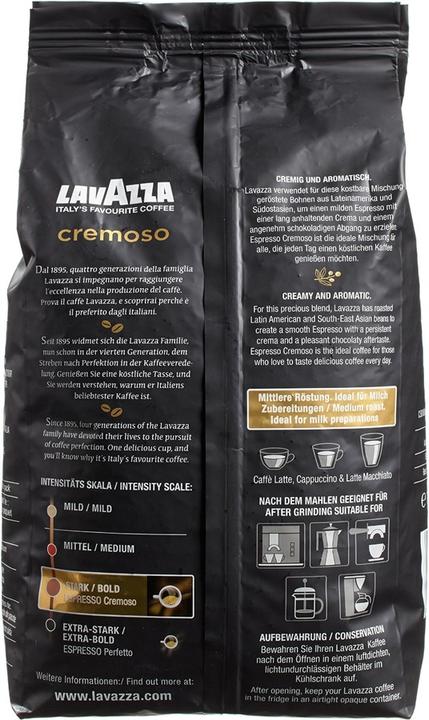 Actual product image Lavazza Espresso Cremoso (1000 g, Medium roast)