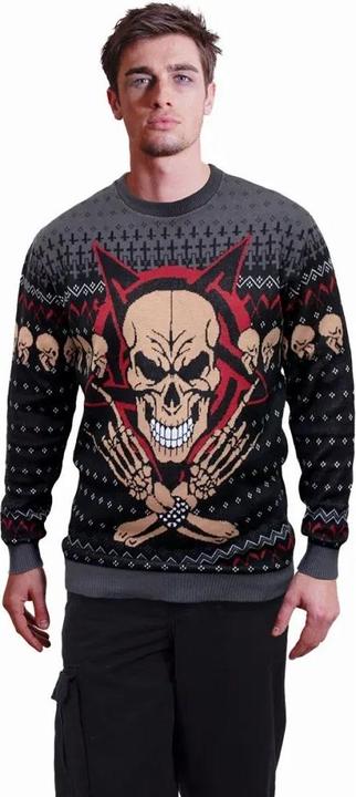 Actual product image Spiral Unisex Adult Evil Rock Jumper (S)
