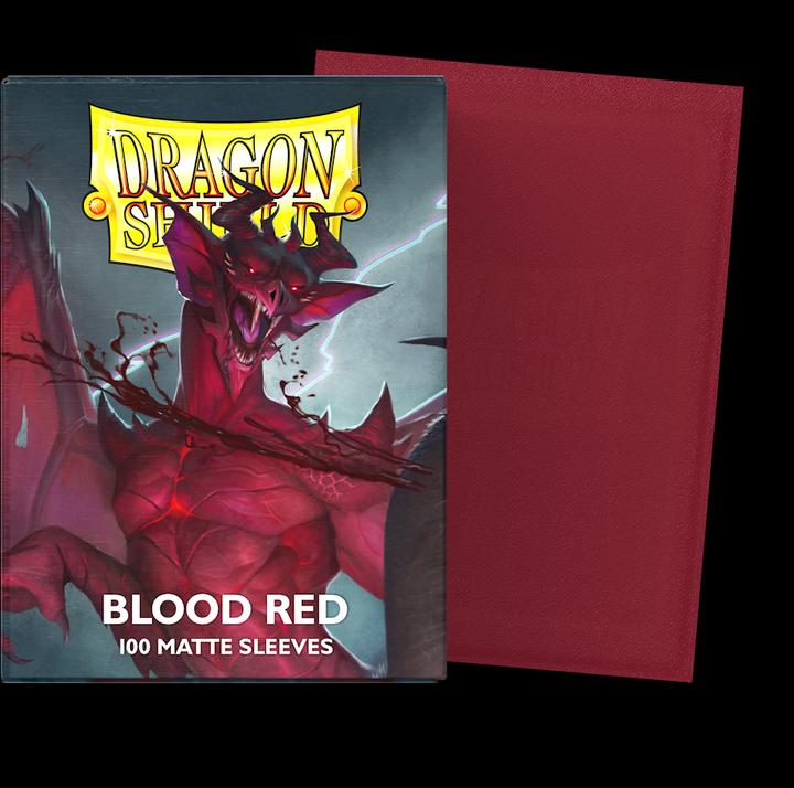 Actual product image Arcane Tinman Standard Sleeves - Matte Blood Red 'Simurag' (100 Units)