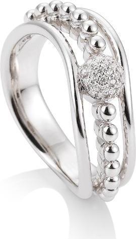 Actual product image Breuning RING - BRILL. 0,155 Ct. H/si (54, 750/18 K Gold)