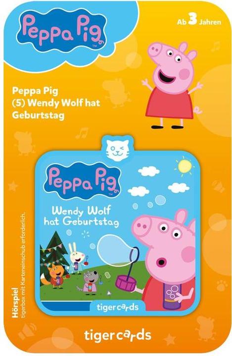 Actual product image Tigermedia Tigercard- Peppa Pig - Episode 5: Wendy Wolf has birthday (German)