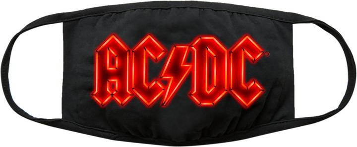 AC/DC Neon Logo Gesichtsmaske (1 x)
