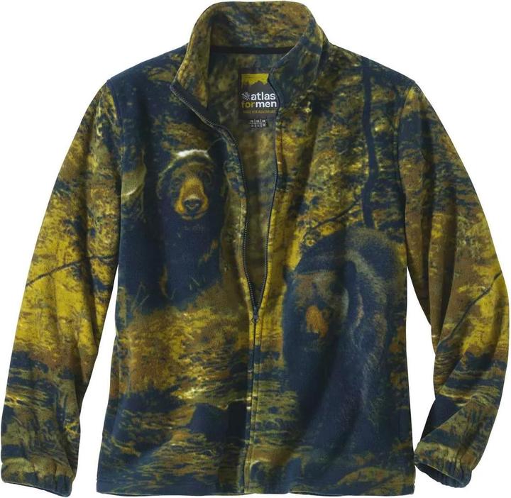 Produktbild Atlas For Men Bär AllOver Print Fleece Jacke (L)