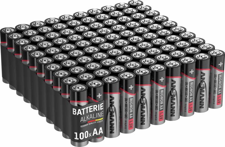 Ansmann Alkaline Batterie (100 Stk., AA, 2700 mAh)