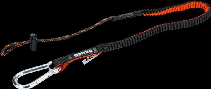 Produktbild Bahco Sicherungsleine mit fest montiertem Karabiner und nicht wechselbarer Schlaufe, 3 kg, 1,2 m