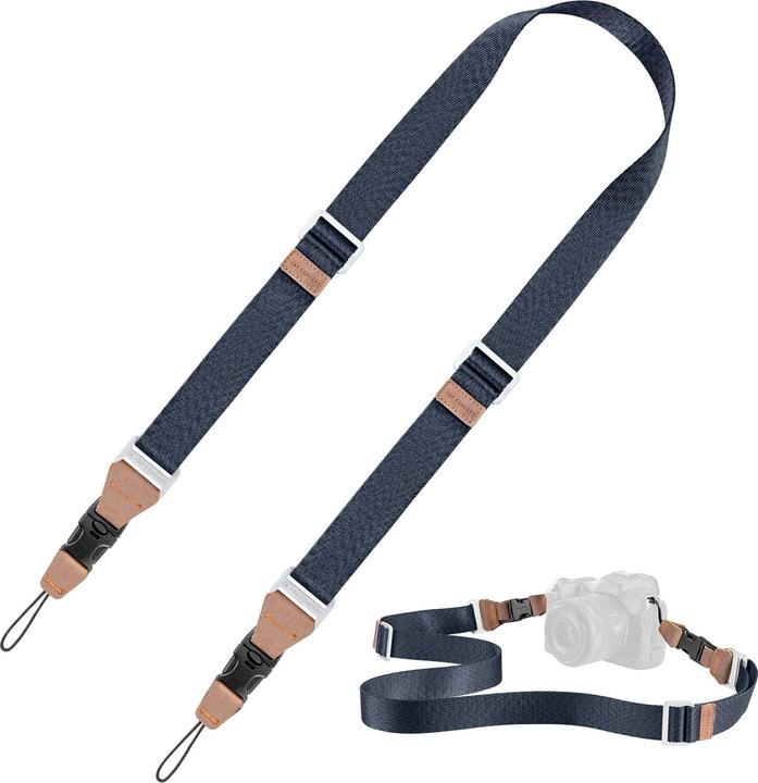 K&F Concept Largeur 32mmCourroie de cou Urban Wander 01 (Bleu) (Ceinture cervicale)