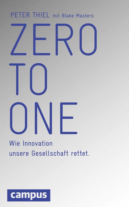 Actual product image Zero to One (German, Peter Thiel, Blake Masters, 2014)