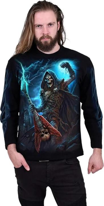Actual product image Spiral Unisex Adult Dead Metal Long-Sleeved T-Shirt (L)