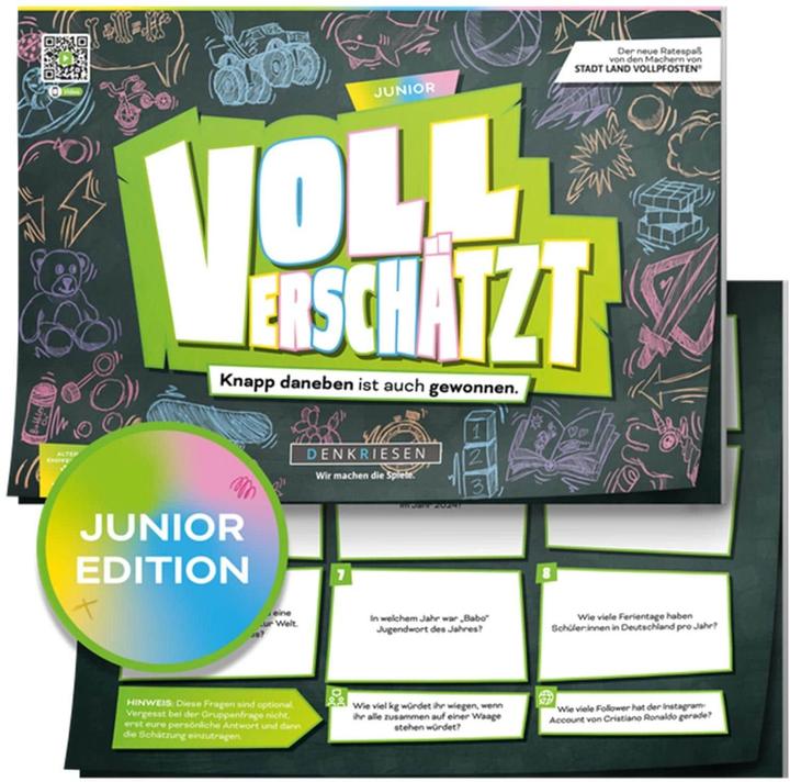 Produktbild Denkriesen VOLL VERSCHÄTZT A4-Block - Knapp daneben ist auch gewonnen. - Junior Edition (Deutsch)