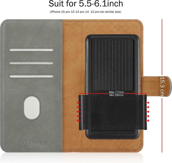 Actual product image Cadorabo Case for BQ Aquaris X PRO Book Cover (BQ Aquaris X Pro)