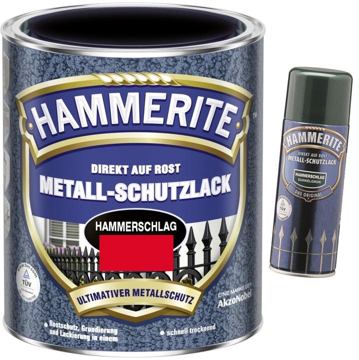 Actual product image Hammerite Metal protective lacquer hammer blow (750 ml, Red)