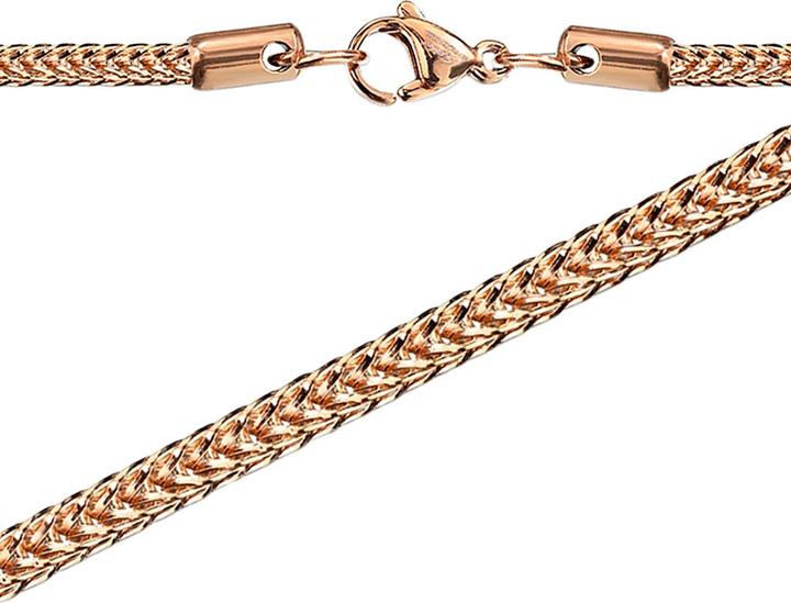 Produktbild Star Piercing Kette Quadratische Weizenkette rosegold (Chirurgenstahl 316L, ohne Messing)