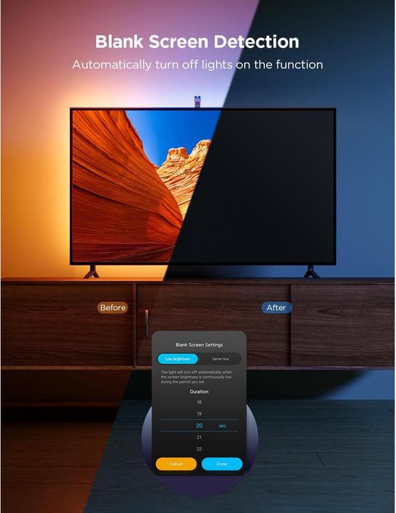 Actual product image Govee Envisual TV Backlight (Warm white, RGBIC, 500 cm, Indoor)