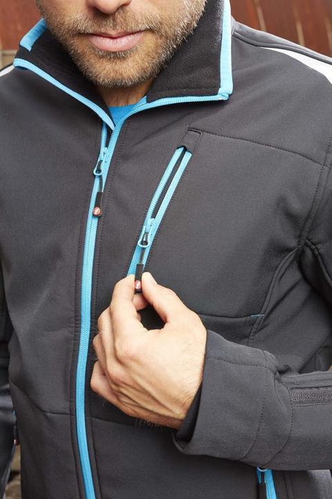Image du produit Fortis Veste softshell 24 homme gris foncé noir, taille L (L)