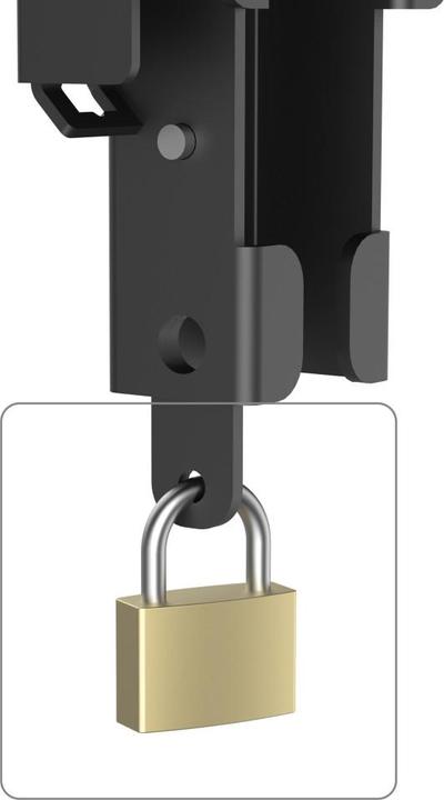 Immagine prodotto Hama Supporto da parete per TV, rigido, antifurto, 203 cm (80") fino a 50 kg (Muro, 90", 50 kg)