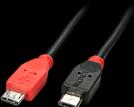 Actual product image Lindy USB 2.0 cable type Micro-B / Micro-B OTG, 2m Micro-B plug to Micro-B plug (2 m, USB 2.0)