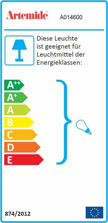 Energie-Label Artemide Tolomeo Basculante Lettura Stehleuchte (E27)