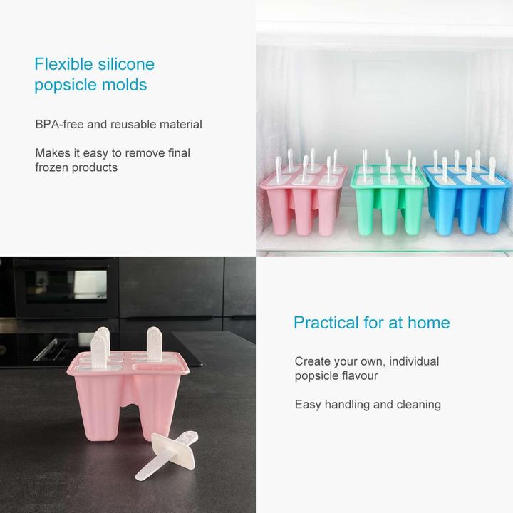 Image du produit Intirilife Moule à glace en silicone avec 6 cavités