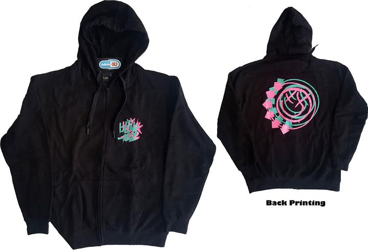 Blink 182 Double Six Arrow Smiling Face (Zipper-Hoodie)