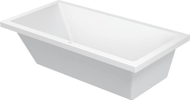 Actual product image Duravit Rectangular bathtub STARCK X 1800x900mm, 1 back slope white (301 l, 180 cm, 90 cm)