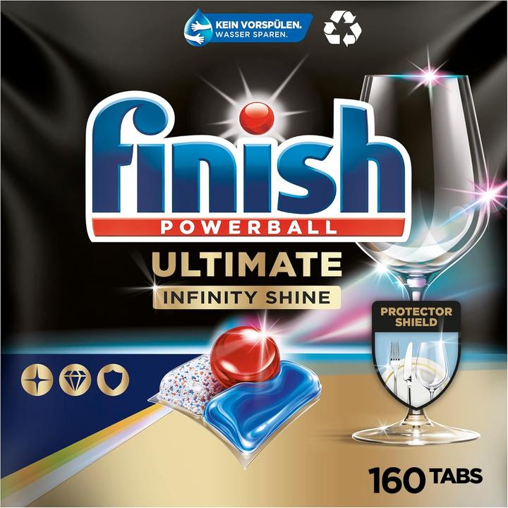 Image du produit Finish Ultimate Infinity Shine DUO (Tabs, 160 Cycles de lavage)