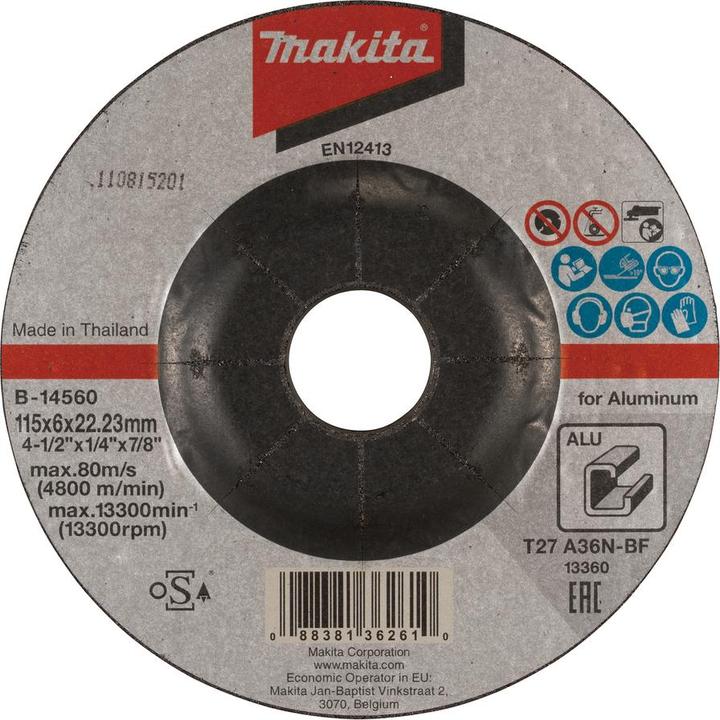Produktbild Makita Schruppscheibe 115/22,23 A36N (A36N)