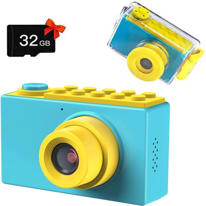 Kriogor Appareil photo numérique étanche pour enfants (bleu)