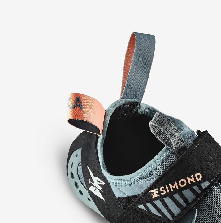 Image du produit Simond Chaussons d'escalade techniques et souples femme, Vertika Soft gris (37.5)