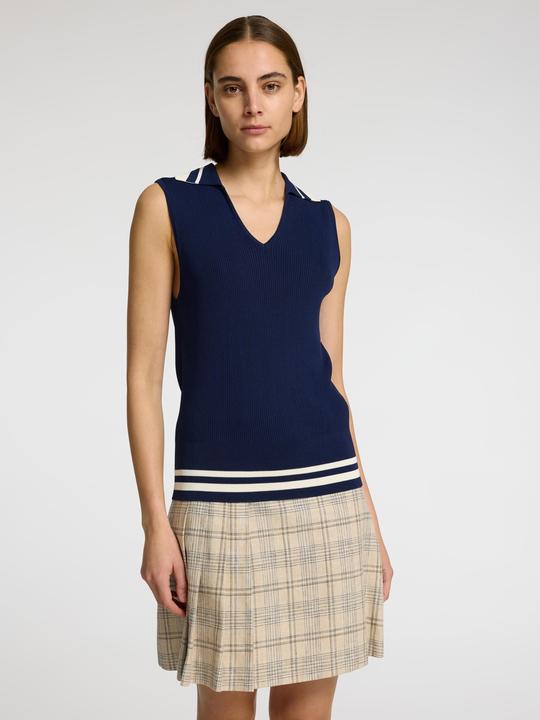 Actual product image Selected Femme Leinenmix Karo Plisseerock (38)