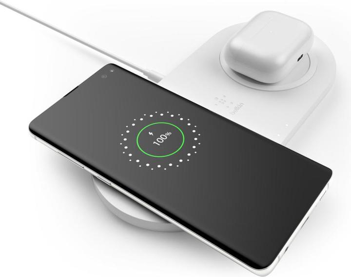 Actual product image Belkin Dual Wireless Charging Pad mit Netzteil (10 W)