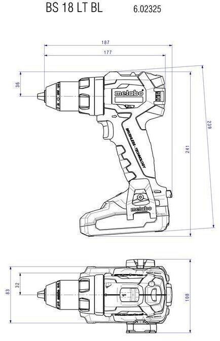 Produktbild Metabo BS 18 LT BL (Akkubetrieb)