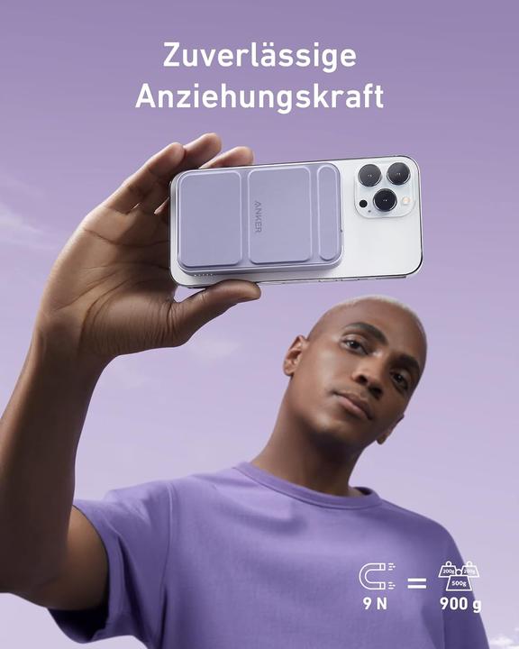 Image du produit Anker 622 Powerbank magnétique (MagGo) pour iPhone 14/13/12 (5000 mAh, 7.50 W)