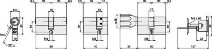 Actual product image Abus EC660NP 35/60 kd. (Profile double cylinder)