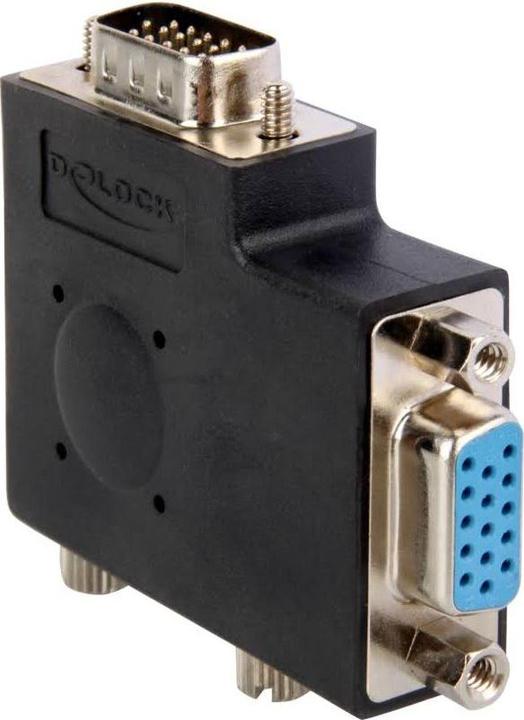 Image du produit Delock Adaptateur VGA mâle vers VGA femelle 90 (VGA, 9 cm)