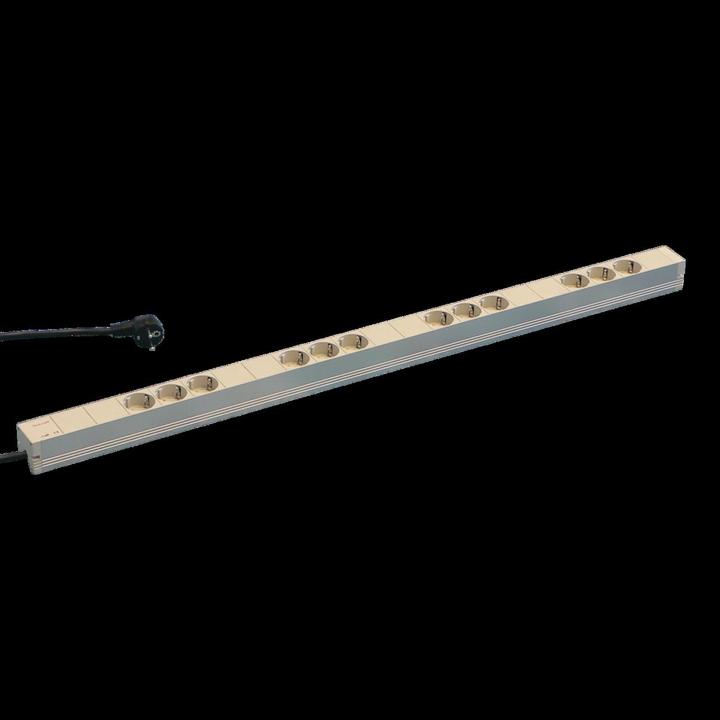 Actual product image Schroff Power strip (12 x, CEE 7/3, 2 m)