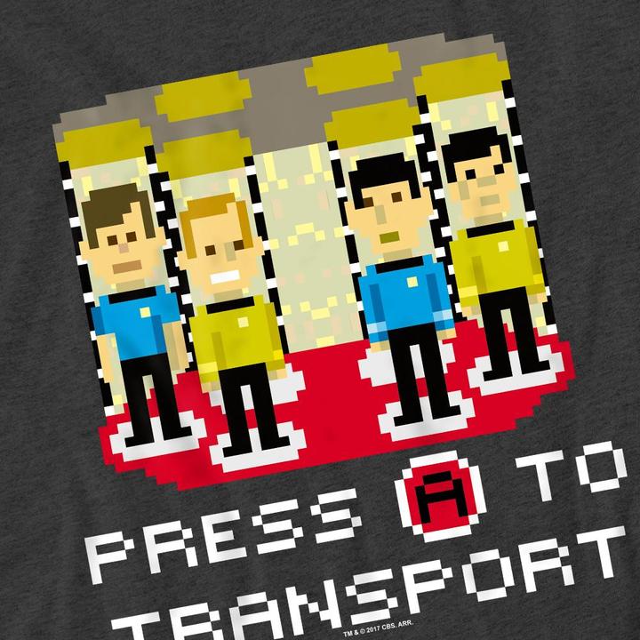 Actual product image Unisex Adult Press A to Transport T-Shirt (XXL)