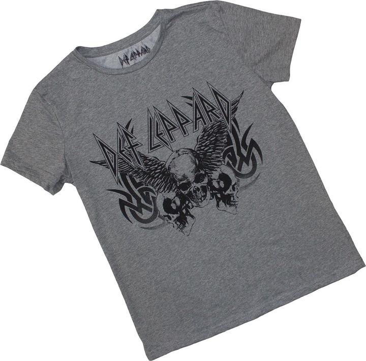 Actual product image Def Leppard Womens/Ladies Tribal Skull T-Shirt (S)