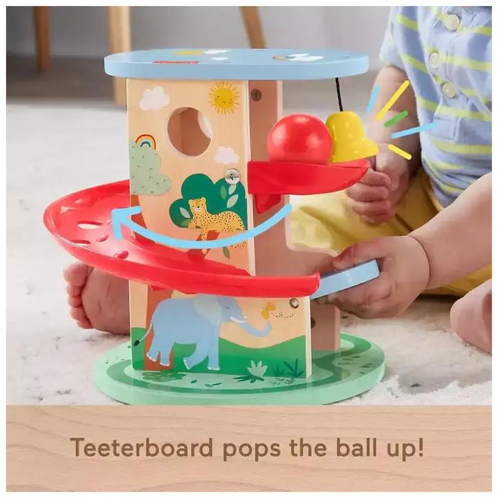 Actual product image Fisher-Price Animal world ball track made of wood