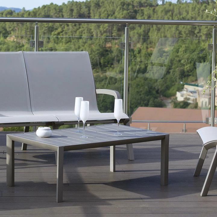 Produktbild Grosfillex Sunset Gartentisch Niedrig 100x60cm H:37cm Aluminium