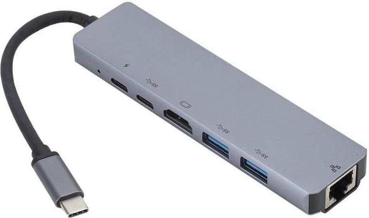 Produktbild eSTUFF USB-C 6-in-1 Mobile Hub (USB-C, 6 Ports)