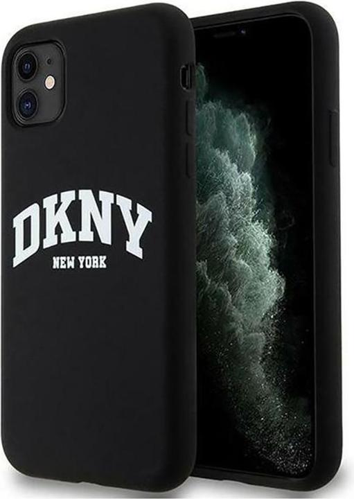 Produktbild DKNY DKHMN61SNYACH iPhone 11 / Xr 6.1" czarny/black hardcase Liquid Silicone White Printed Logo MagS (Apple iPhone 11)