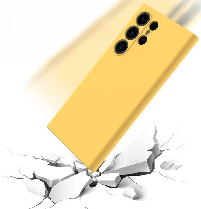 Image du produit Cover-Discount Etui en caoutchouc silicone jaune (Samsung Galaxy S24 Ultra)