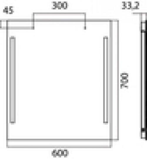 Immagine prodotto Emco light mirror premium, LED light mirror premium 600 x 700 mm