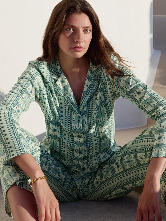 Produktbild Calida Spring Flower Dreams Pyjama, durchgeknöpft (XS)