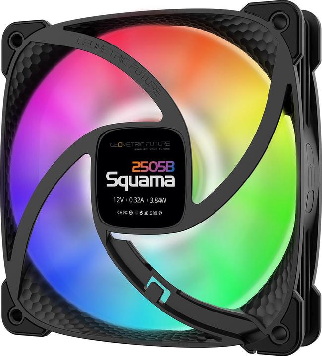 Produktbild Geometric Future Squama 2505B RGB Lüfter, 3er Pack - 120 mm, schwarz (120 mm, 3 x)