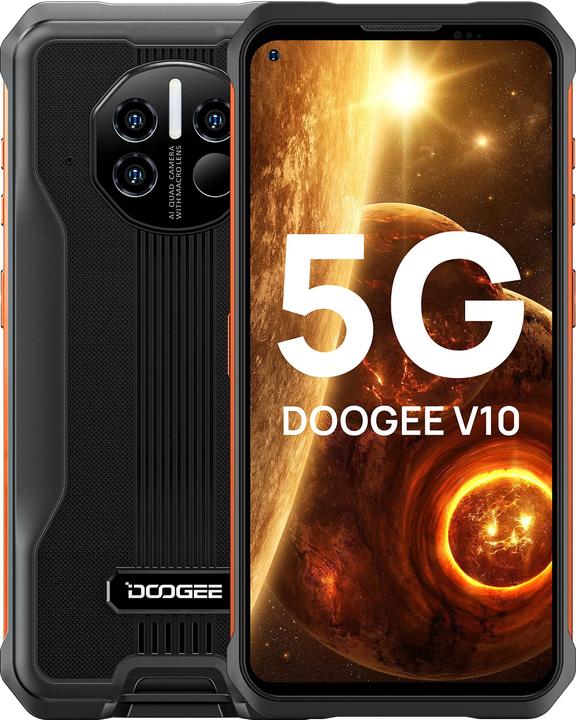 Produktbild Doogee V10 5G (128 GB, Golden Orange, 6.39", Dual SIM, 48 Mpx, 5G)
