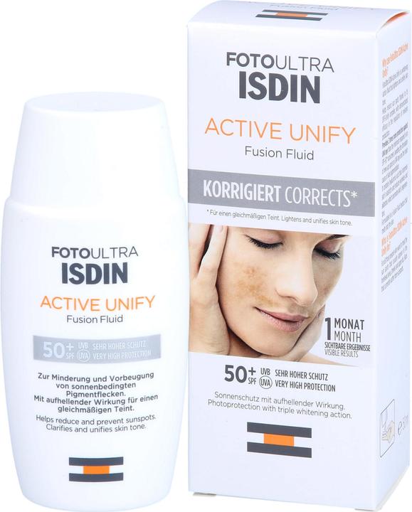 Image du produit Isdin FotoUltra Active Unify (Crème solaire, SPF 50+, 50 ml)