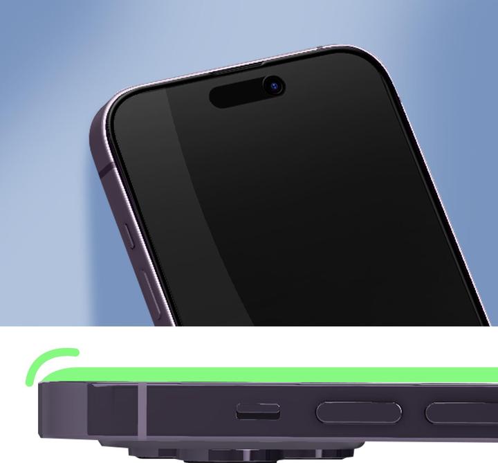 Produktbild Avizar Privacy Displayfolie, gehärtetes Glas (1 Stück, Apple iPhone 14 Pro)